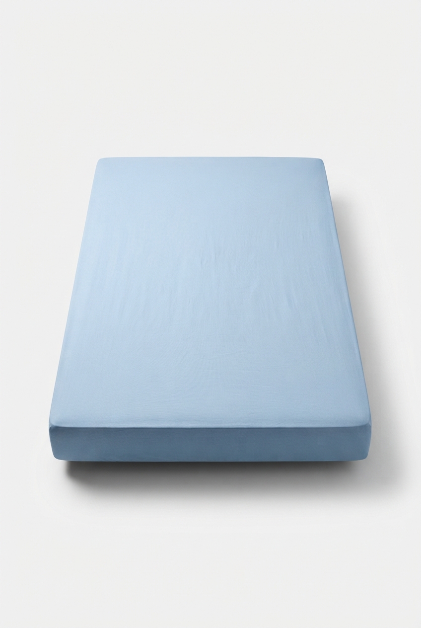 Pastel lightblue queen fitted mattress cover