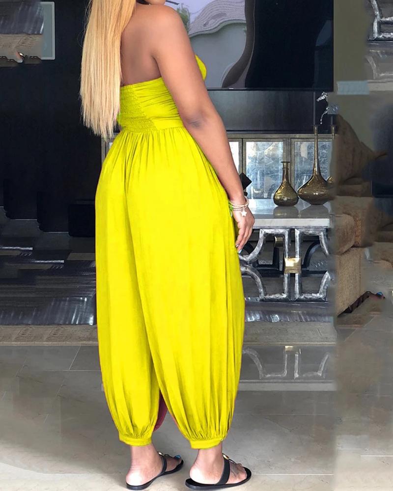 Halter Deep V-neck Jumpsuit - seo标题